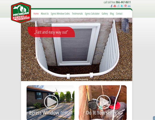 Wykonanie strony internetowej MichiganEgress.com