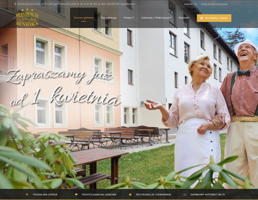 Wykonanie strony internetowej RezydencjaSenioraMirJan.pl
